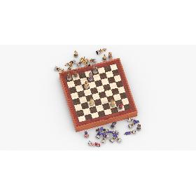 3D Chess Board Set 01 Pose 10